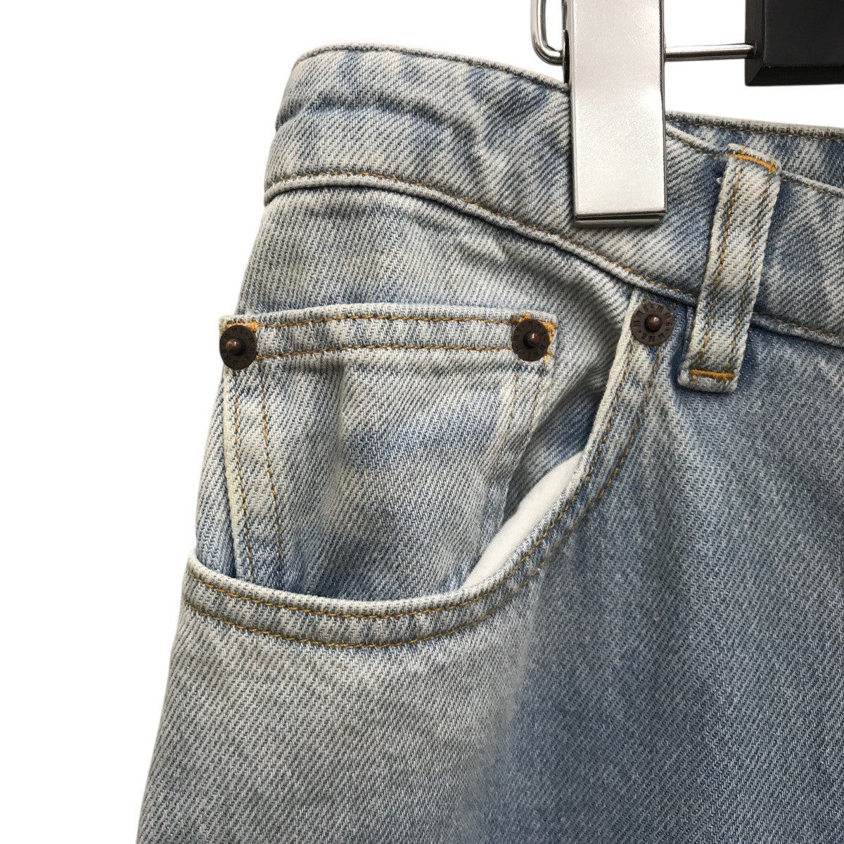 MM6 Maison Margiela 19SSワイドレッグデニムデニムパンツS32LA0173 古着・中古-9枚目のアイテム画像