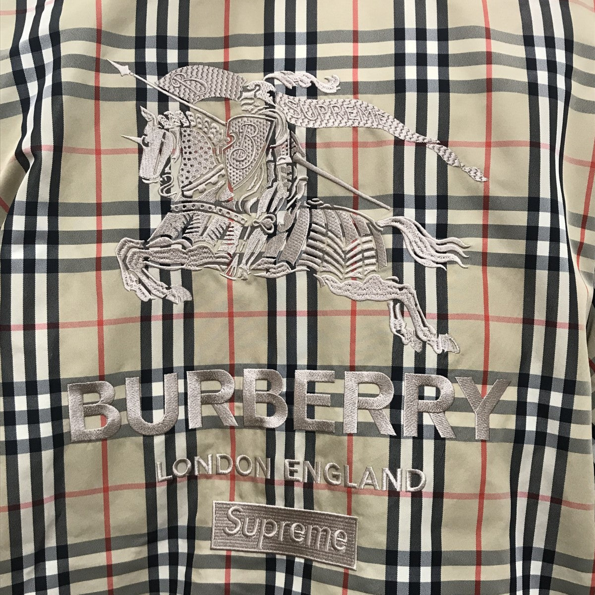 Supreme×BURBERRY 22SSShearling Collar Down Puffer Jacketダウン