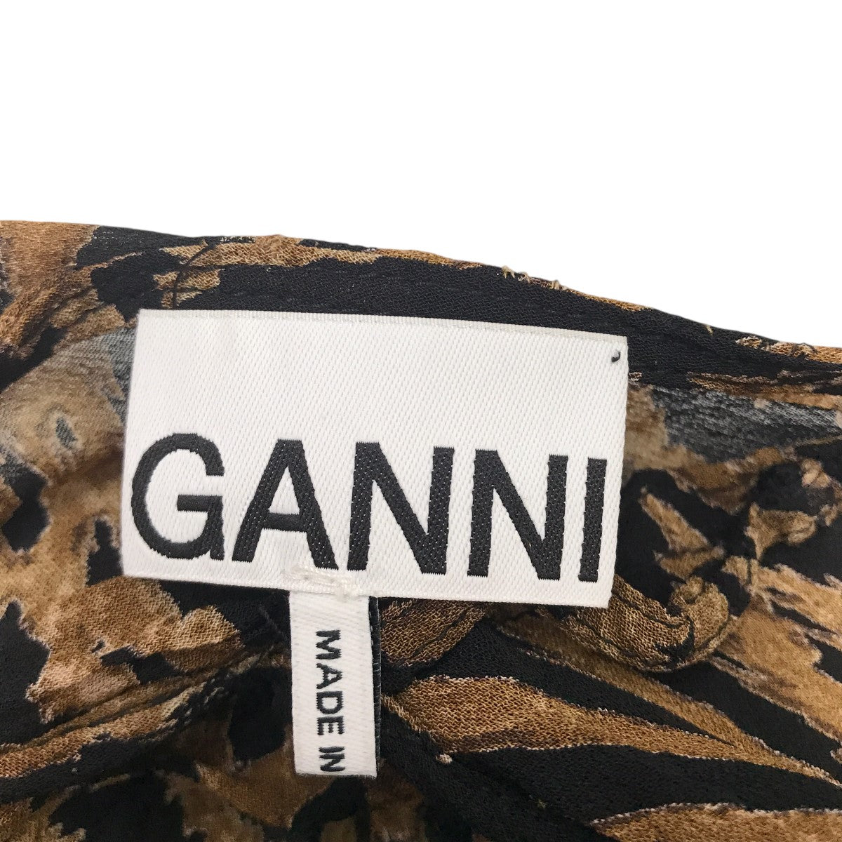 Ganni(ガニー) レオパード柄ブラウス21664731 21664731 ブラウン