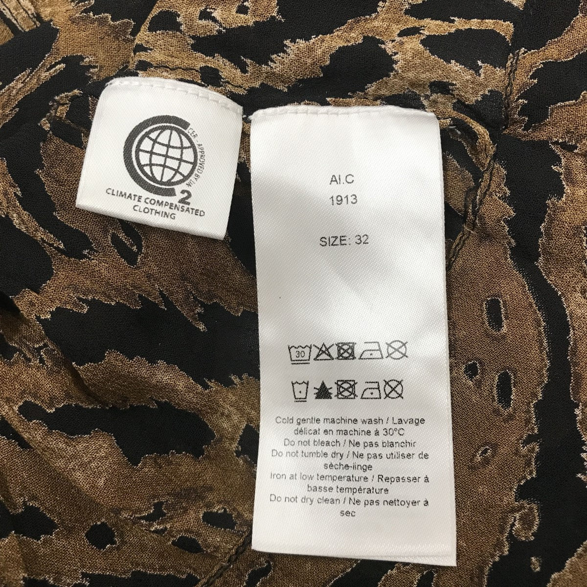 GANNI レオパード柄ブラウス サイズ34 楽天市場】GANNI ガニー ブラウス 3D Jacquard Peplum Blouse