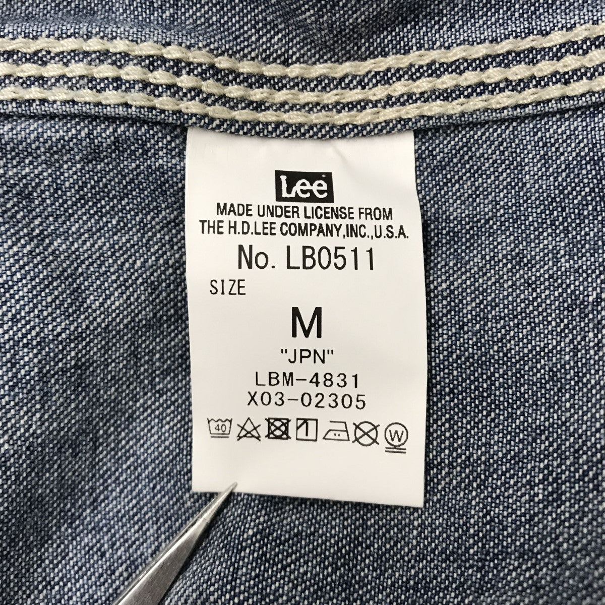 スタンダードカリフォルニア　Lee デニムカバーオール Lサイズ スタンダードカリフォルニア リー × エスディー カバーオール