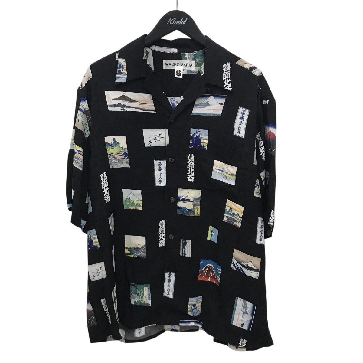 WACKO MARIA 葛飾北斎 HAWAIIAN SHIRTアロハシャツHOKUSAI-WM-HI01 古着・中古-1枚目のアイテム画像