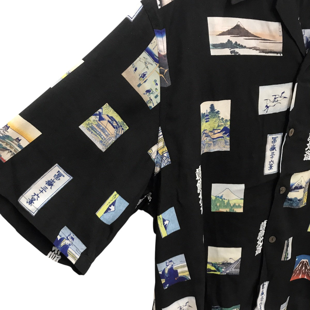 WACKO MARIA 葛飾北斎 HAWAIIAN SHIRTアロハシャツHOKUSAI-WM-HI01 古着・中古-4枚目のアイテム画像