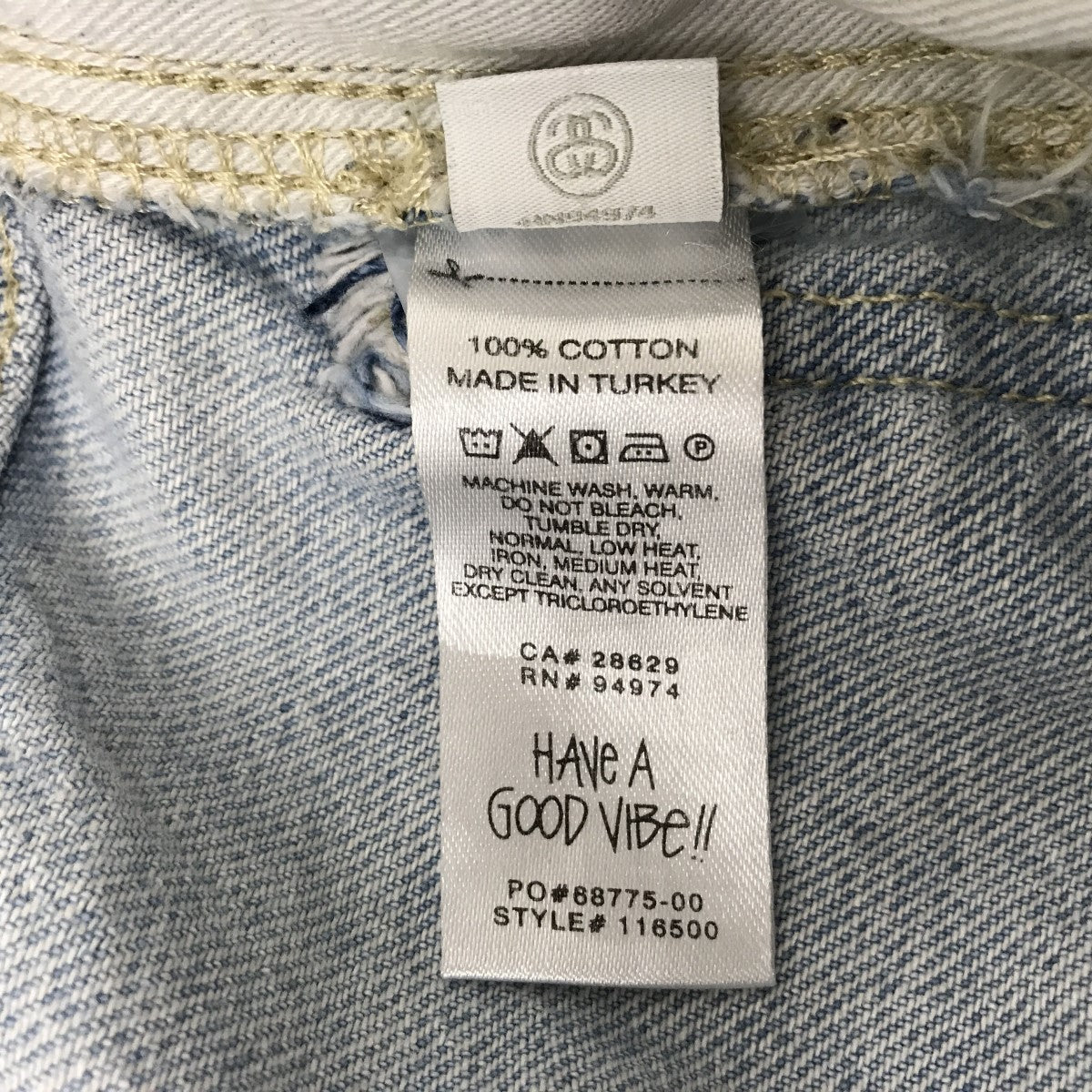 Stussy ライトブルー ワイドパンツ Stussy ライトブルー ワイドパンツ