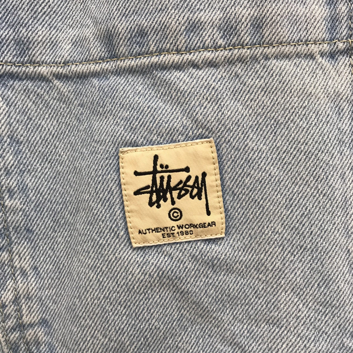 Stussy ライトブルー ワイドパンツ Stussy ライトブルー ワイドパンツ