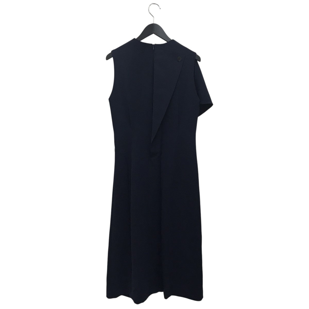 AKIRA NAKA 25SSSven twist drape dressアシンメトリー ドレープワンピースAR2025-NV 古着・中古-2枚目のアイテム画像