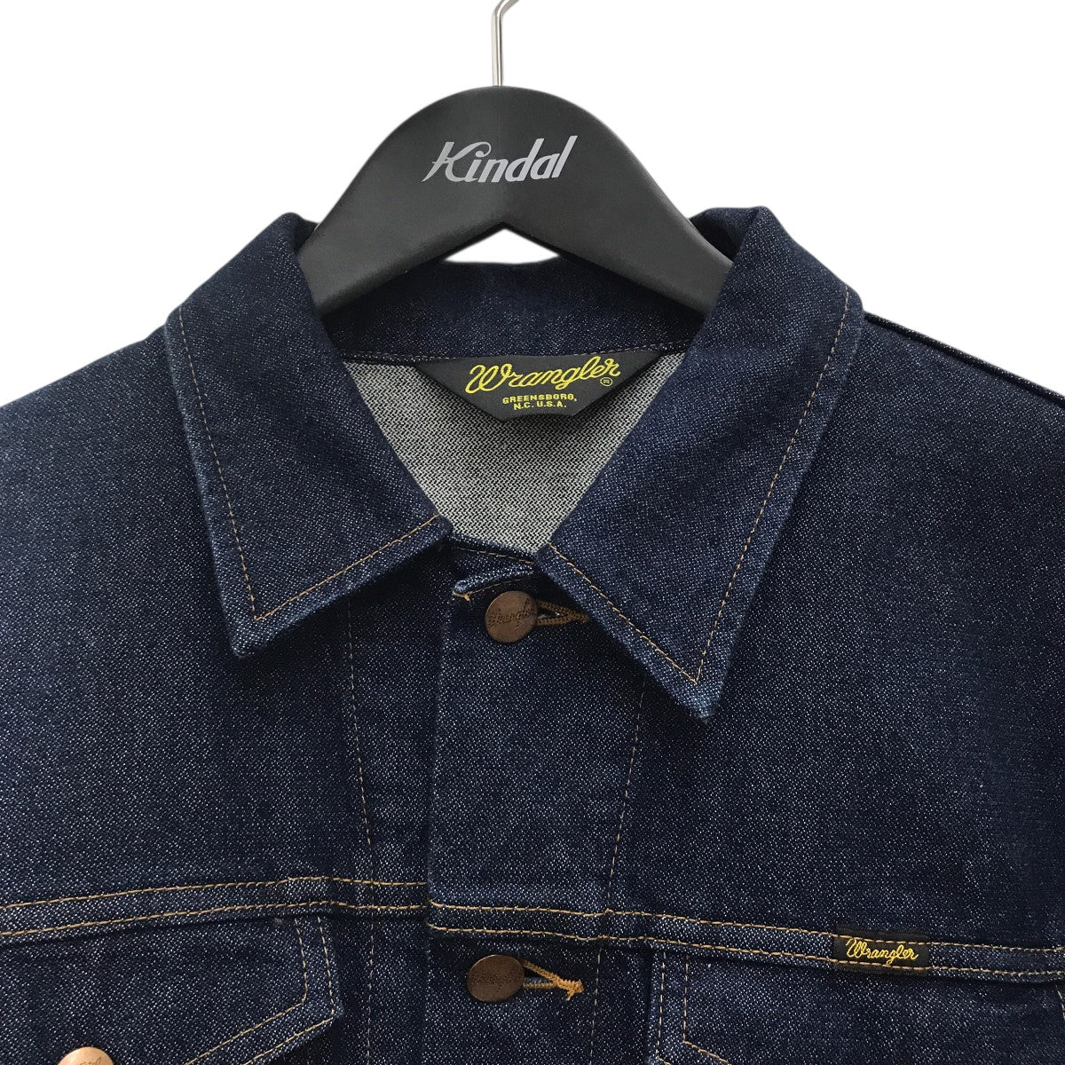 ラングラー　デニムジャケット　ヴィンテージ 80年代 Wrangler ラングラー デニムジャケット ペイント メンズL