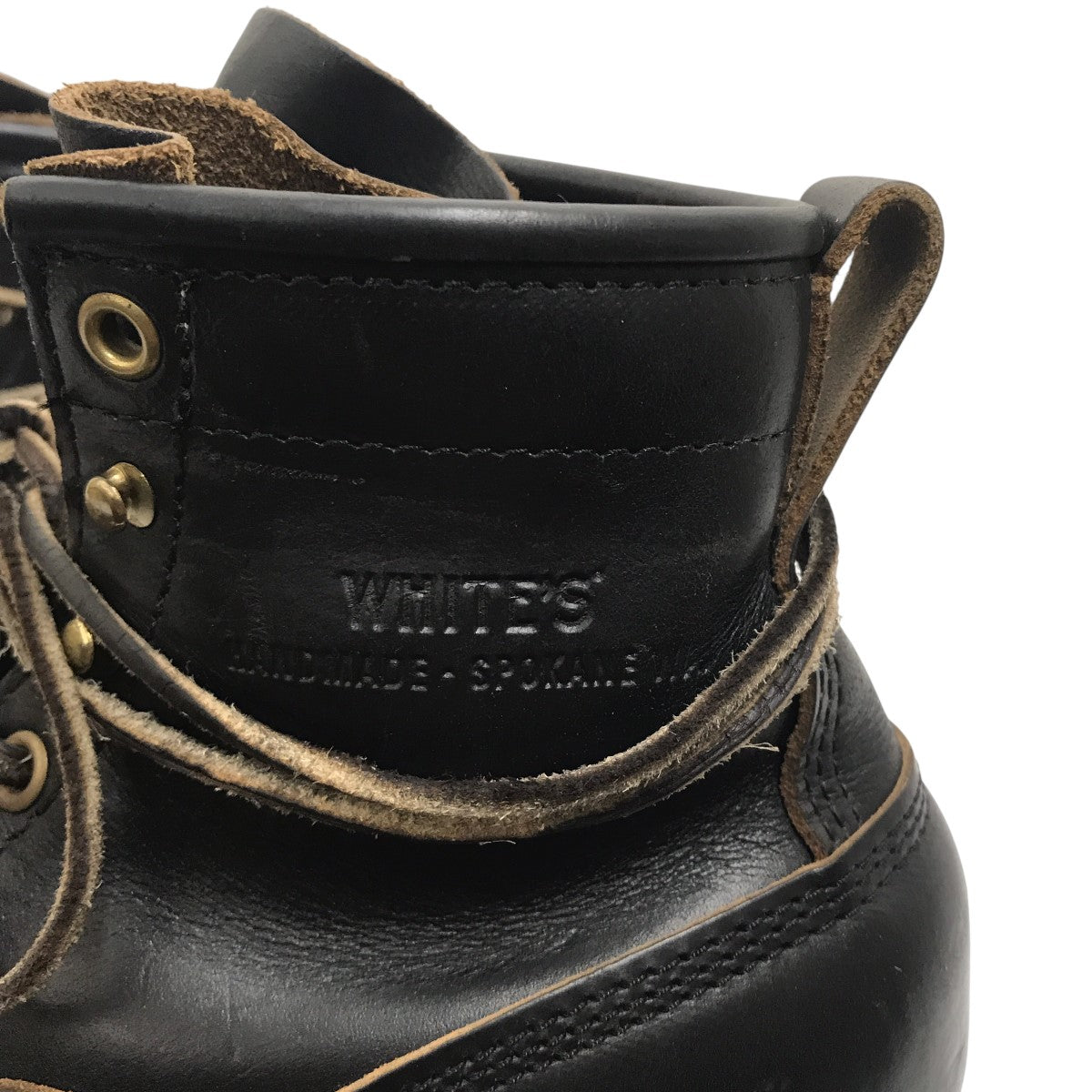ホワイツ スモークジャンパー ブラックブルハイド 黒 シングル レースアップ ホワイツ] WHITE'S BOOTS Smoke Jumper 8インチ丈 Black