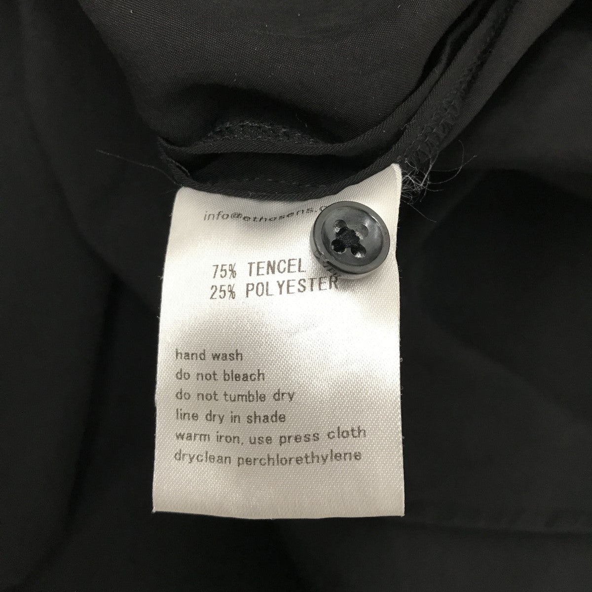 ETHOSENS(エトセンス) レイヤードシャツ ブラック サイズ 1｜【公式