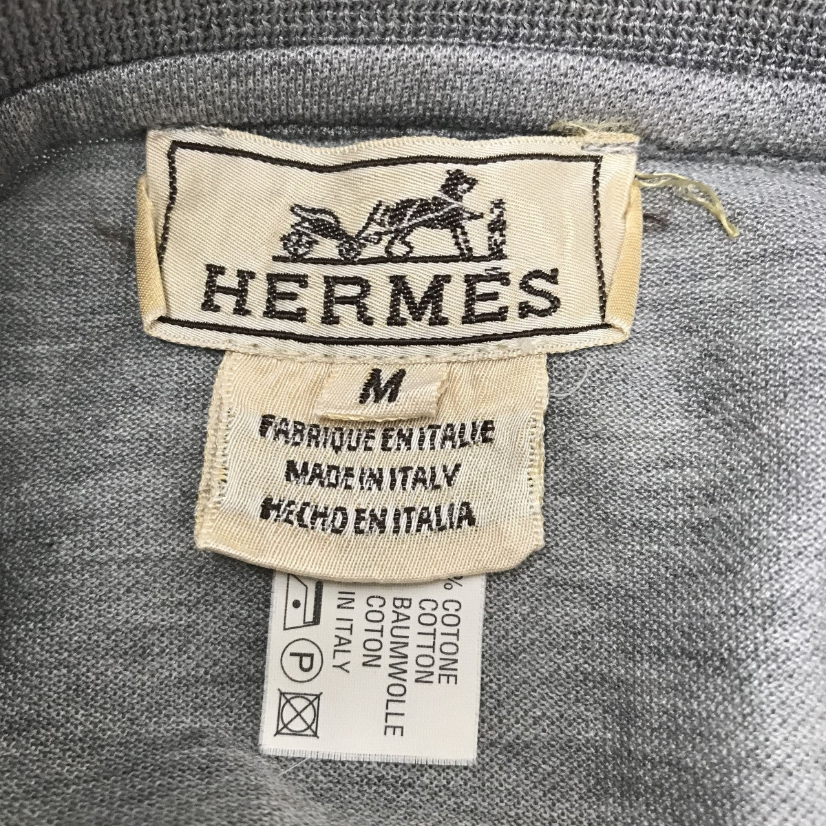 HERMES グレー ポロシャツ HERMES(エルメス) ポロシャツ グレー サイズ M｜【公式
