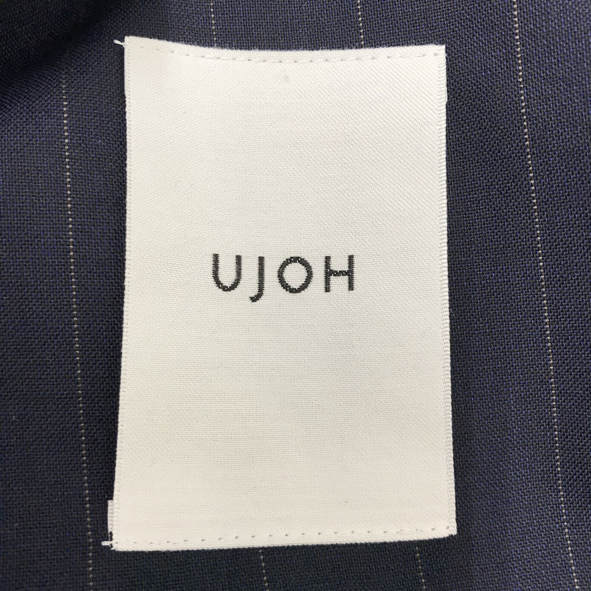 UJOH(ウジョー) 2BS Belt Jacketストライプテーラードジャケット