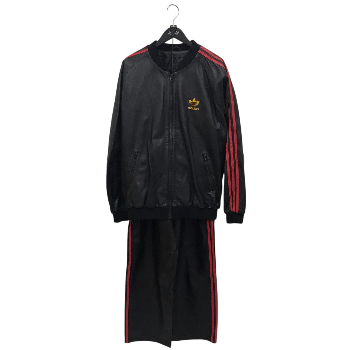 adidas(アディダス) レザーセットアップジャージ ブラック