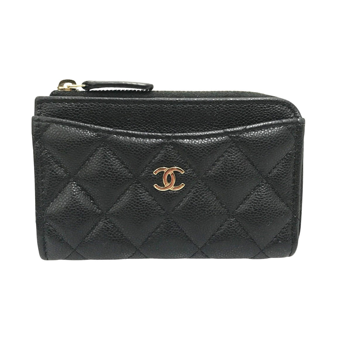 【涼しげカラー♡】CHANEL フラップ カードケース 輝くロゴがポイント♪》 CHANEL フラップ カードケース (CHANEL