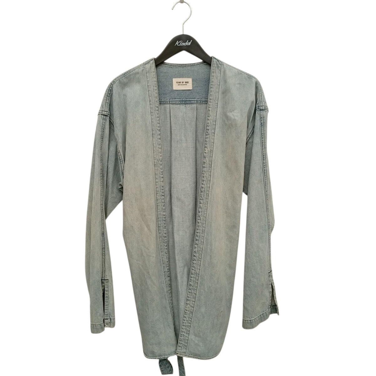 Sixth Collection Denim Belted Kimono Jacket USED加工デニムガウン6S19-2000