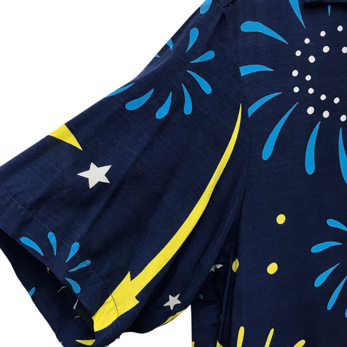 ALOHA Blossom アロハシャツ 花火柄　美品 Aloha Blossom / アロハブロッサム Hanabi 花火 通販 Treasure