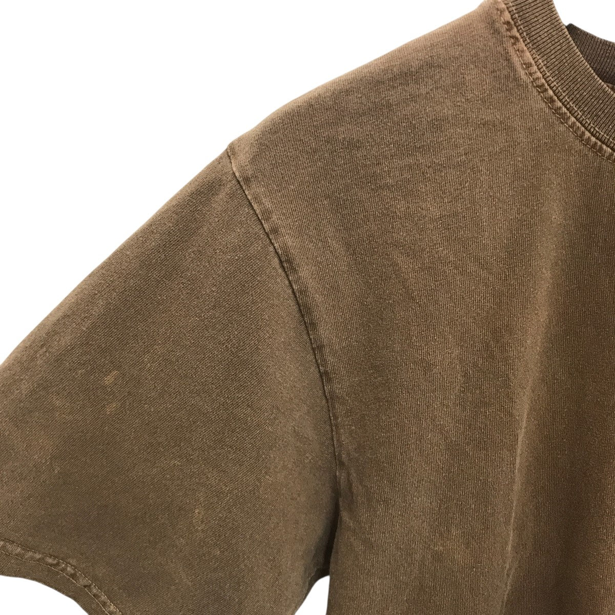 00S STUSSY クラウンTシャツ ブラウン XL stussy(ステューシー) クラウンロゴプリントTシャツ ブラウン