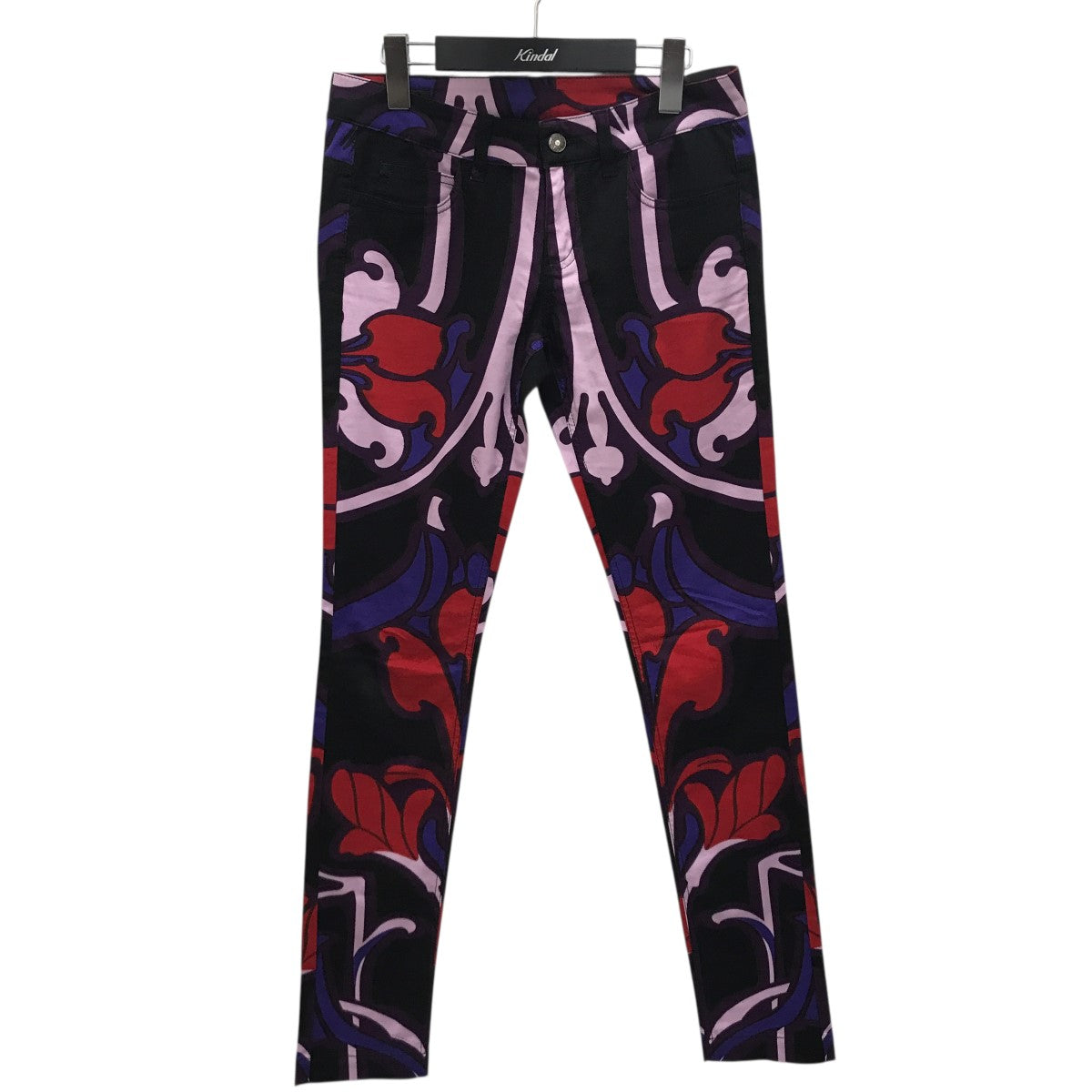 GUCCI フローラル アートデザインスキニーパンツ347770 古着・中古-1枚目のアイテム画像