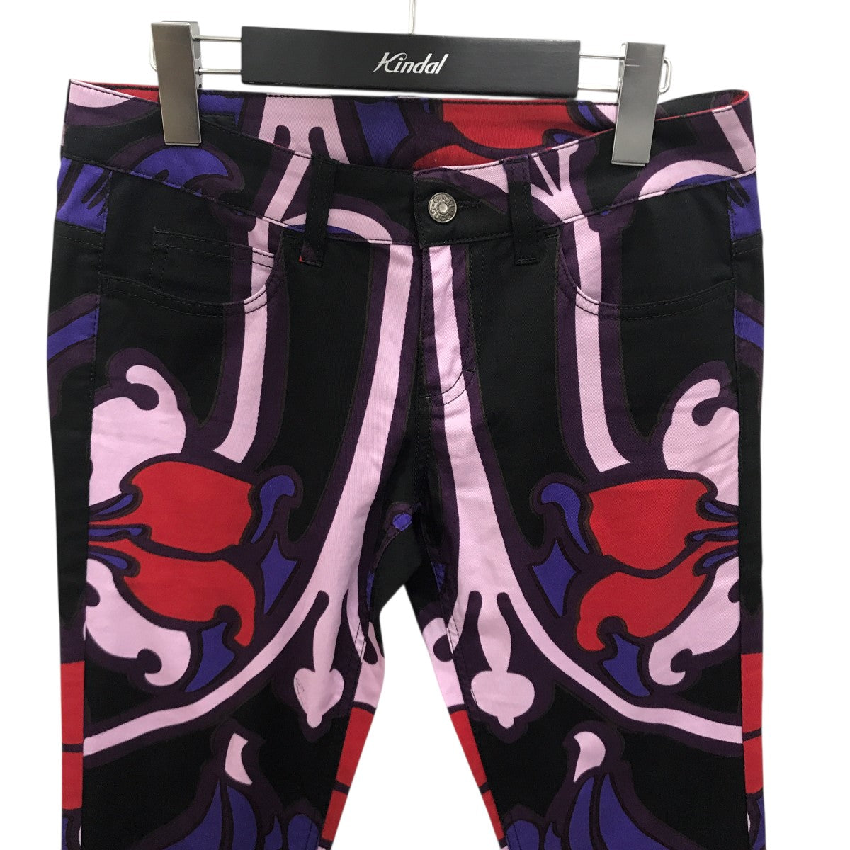 GUCCI フローラル アートデザインスキニーパンツ347770 古着・中古-3枚目のアイテム画像