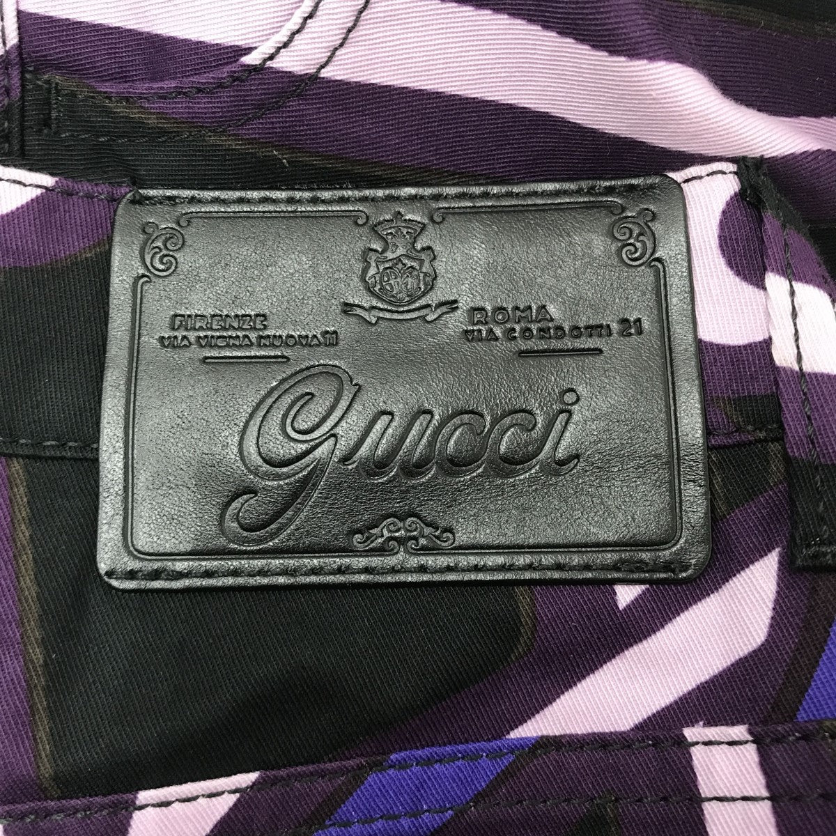 GUCCI(グッチ) フローラル アートデザインスキニーパンツ347770 347770
