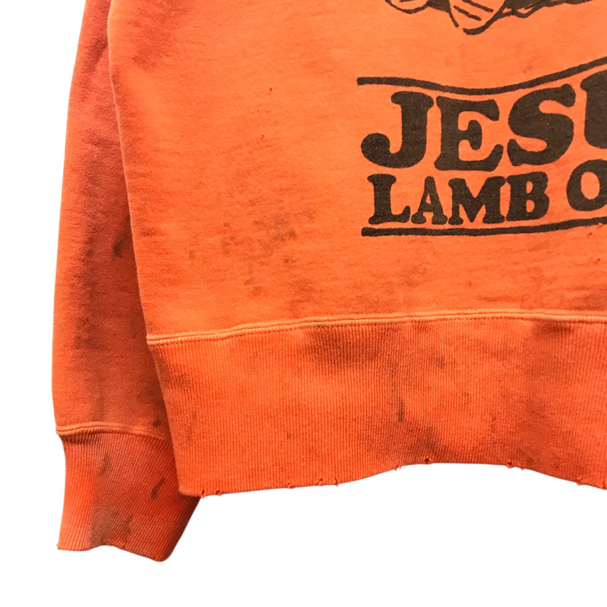 【GW特価】XLサイズ セントマイケル スウェットSM-YS8-0000-028 SAINT MICHAEL(セントマイケル) CRW SWEAT/JS & LMB /ORAN
