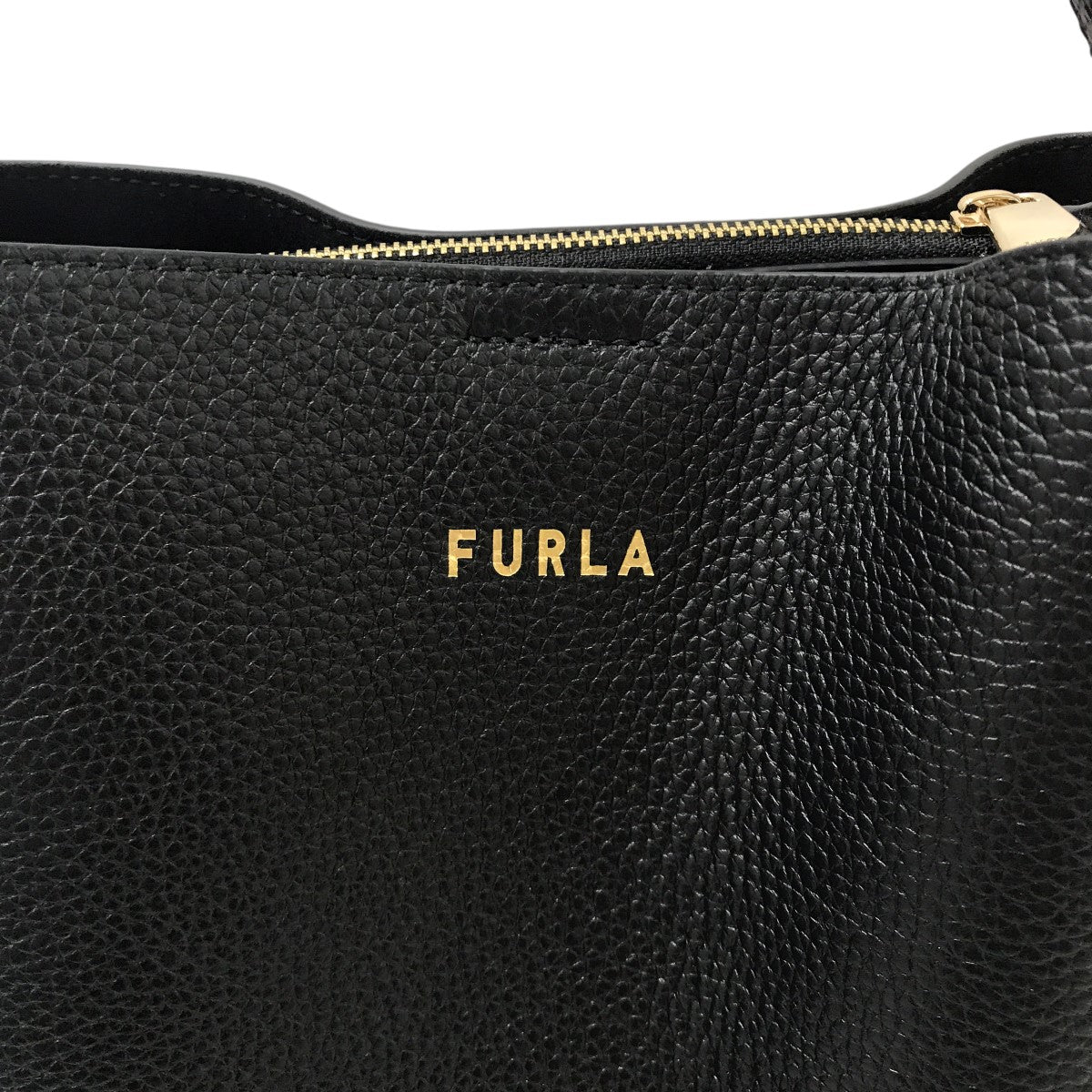 FURLA バケツ型ショルダーバッグ ピンク/黒 FURLA フルラ バッグ 2WAYショルダーバッグ ピンク レザー