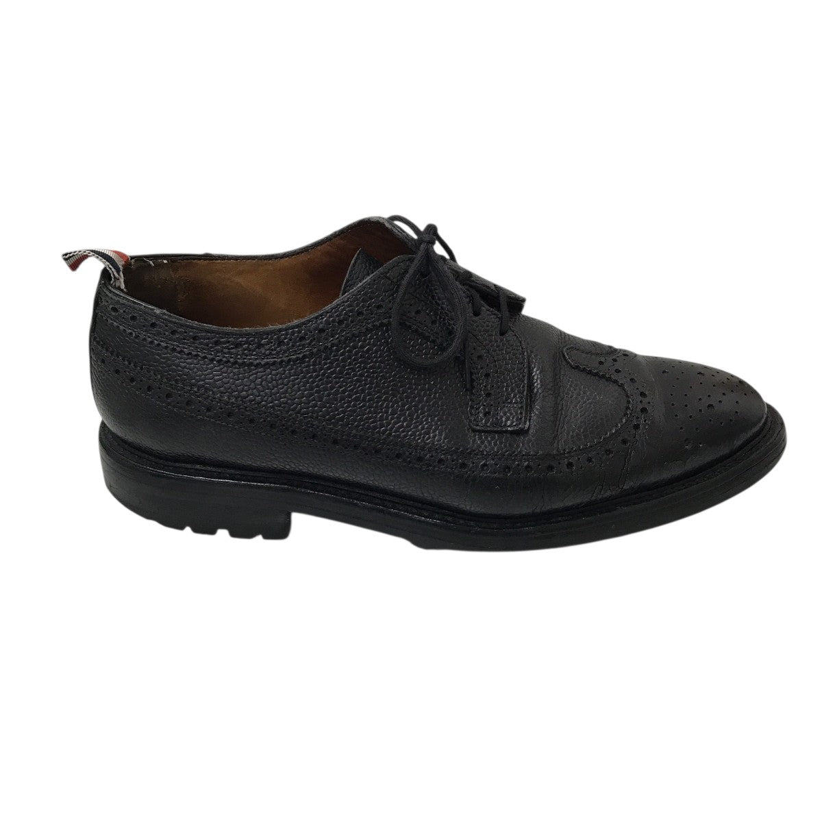 Thom Browne 程度ｃ ペブル グレインウイングチップレザーシューズ 古着・中古-9枚目のアイテム画像