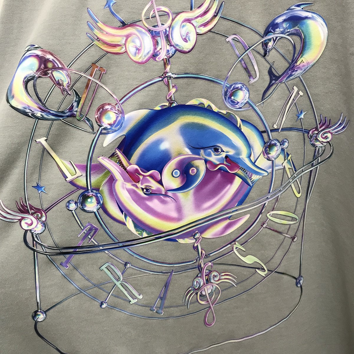 BALMUNG(バルムング) プリントビッグTシャツ スカイブルー
