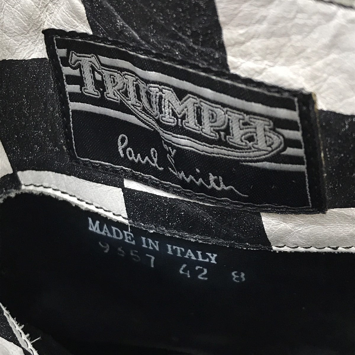 TRIUMPH×Paul Smith レースアップブーツ9557 9557 ブラック サイズ 42