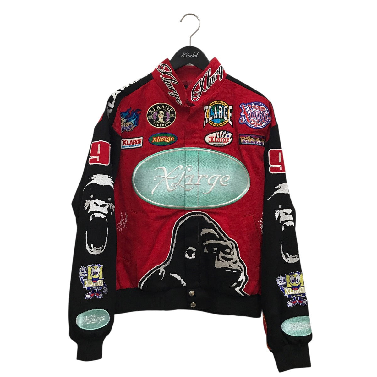 X-LARGE / ジャケット/L/コットン/RED/101214021003 X-LARGE(エクストララージ) ワッペンジャケット101214021003