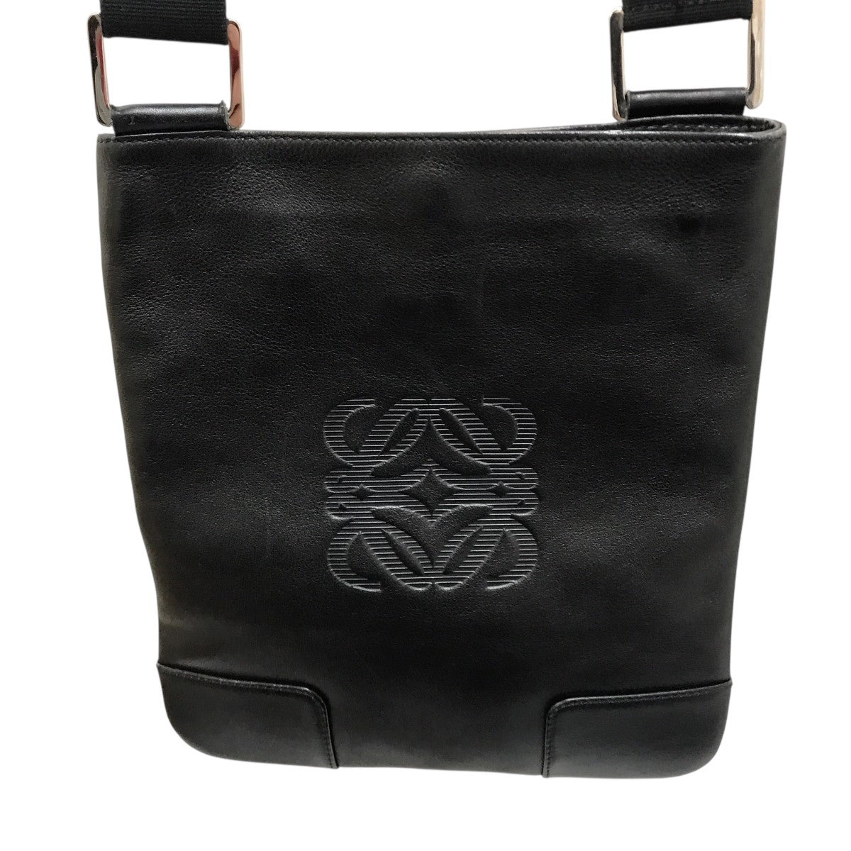 【正規品】LOEWE ロゴキャンバス ショルダーバッグ（2005年頃） LOEWE(ロエベ) ショルダーバッグ 060701 ブラック｜【公式