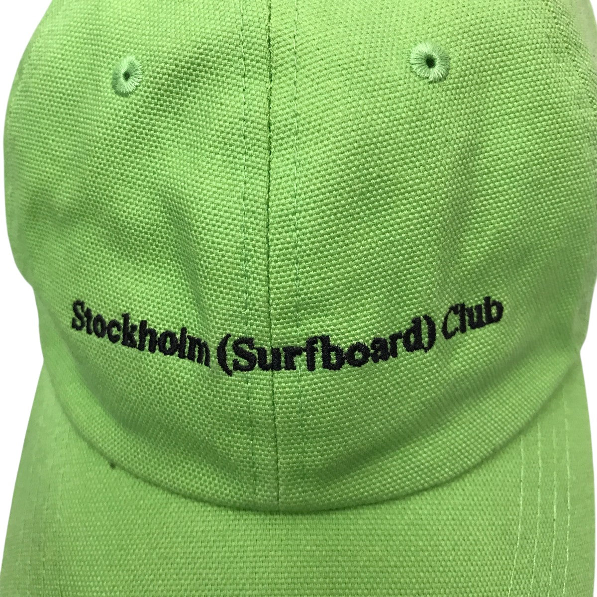 Stockholm Surfboard Club キャップ STOCKHOLM SURFBOARD CLUB | PAC / BLACK キャンバスロゴキャップ