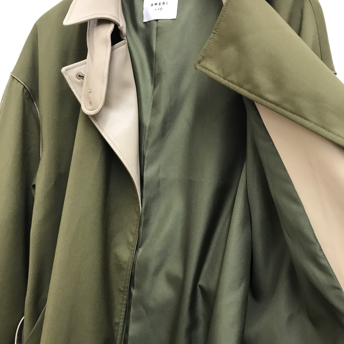 AMERI(アメリ) フェイクレザードッキングコート01110730020