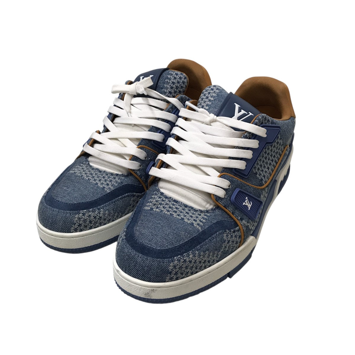 LOUIS VUITTON LV Trainerスニーカー1AD6DI 古着・中古-1枚目のアイテム画像