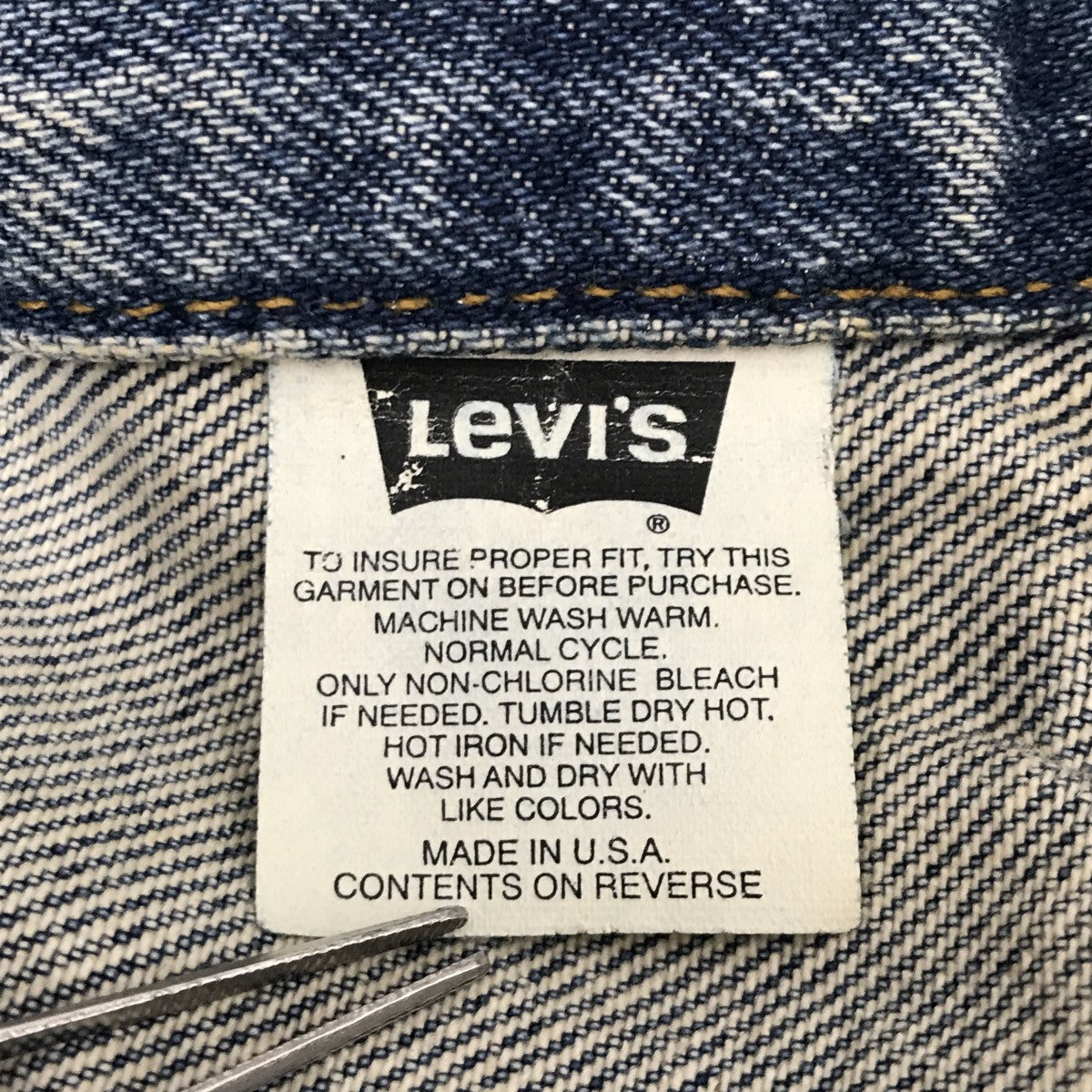 LEVI’S デニムジャケット37466-0214 古着・中古-4枚目のアイテム画像