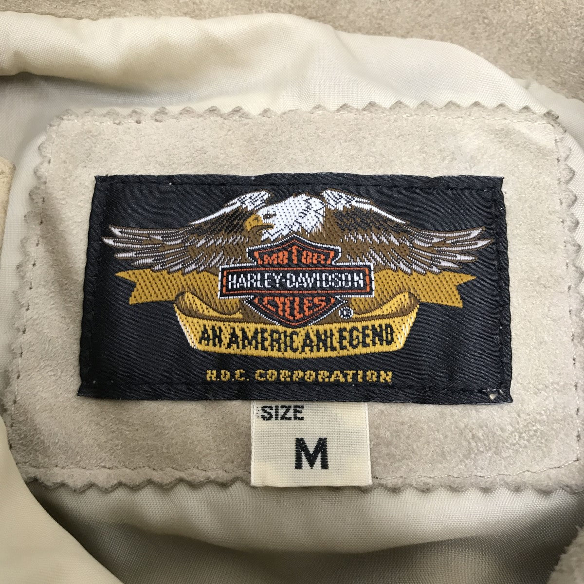 HARLEY-DAVIDSON レースアップスウェードシャツ 古着・中古-3枚目のアイテム画像