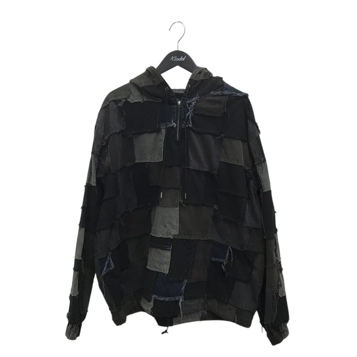 Casper John ノーカラージャケットセットアップ　チャコールグレー　S CASPER JOHN（キャスパージョン）の「Collarless zip tailored