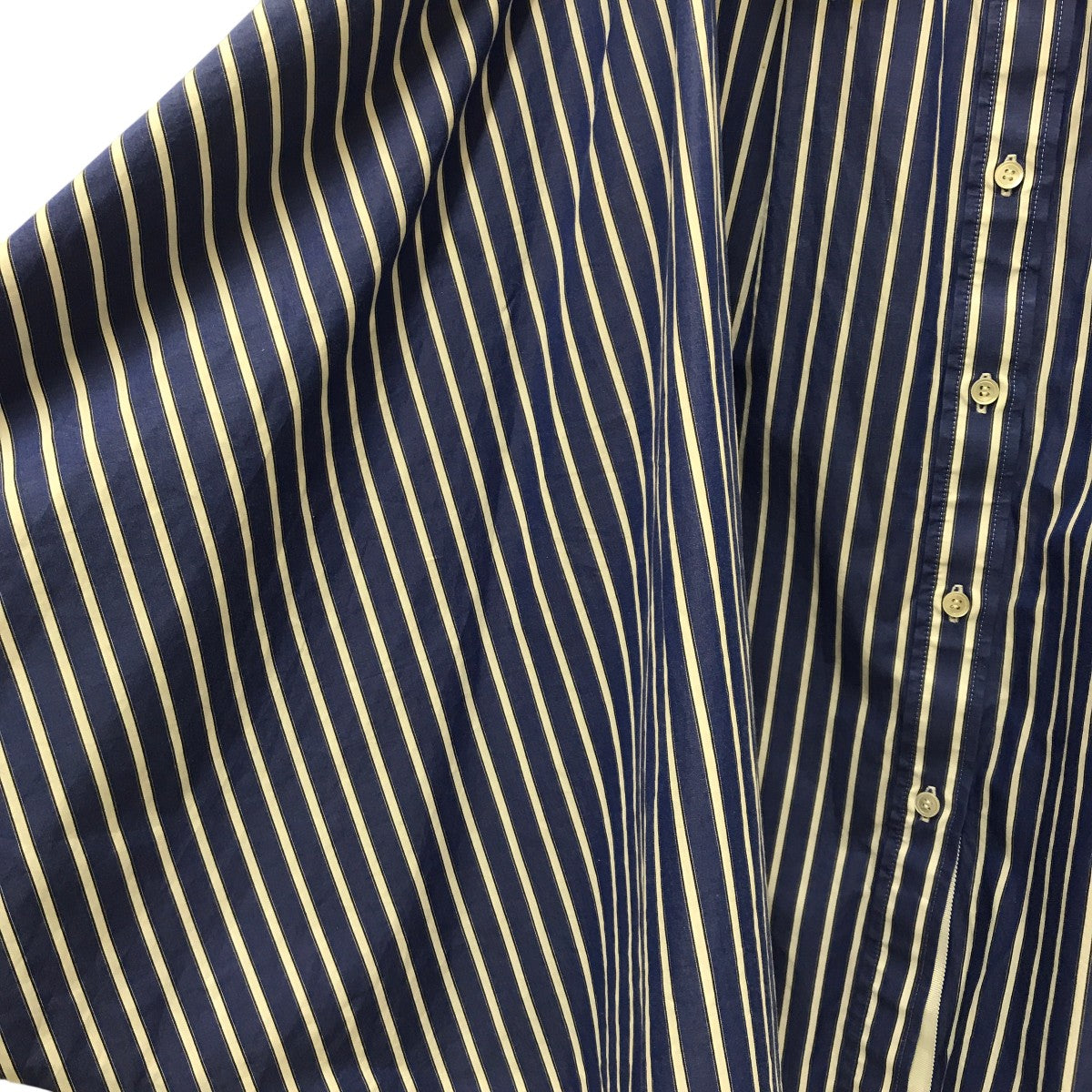 【美品】sacai サカイ プリーツ ドッキング シャツワンピース 2 ネイビー 2177805550.jpg?1707894740