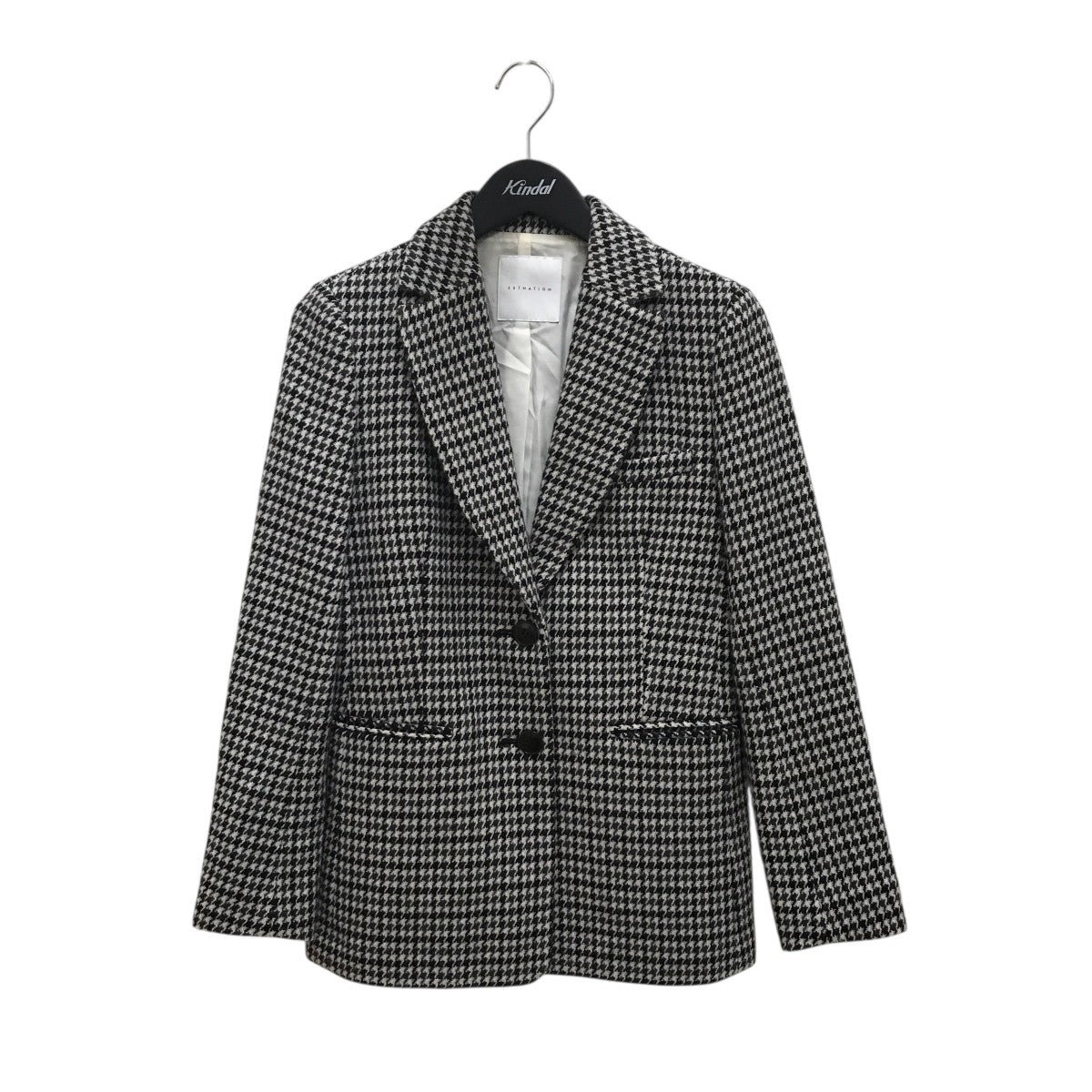 humoresqueチェック柄 ジャケット　サイズ38 ESTNATION(エストネーション) ガンクラブチェック千鳥柄テーラード