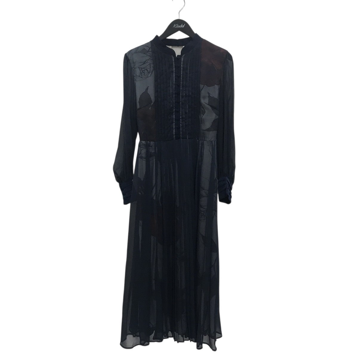 AMERI ワンピース ELLA VEIL DRESS ③ AMERI(アメリ) ELLA VEIL DRESSワンピース ネイビー サイズ M