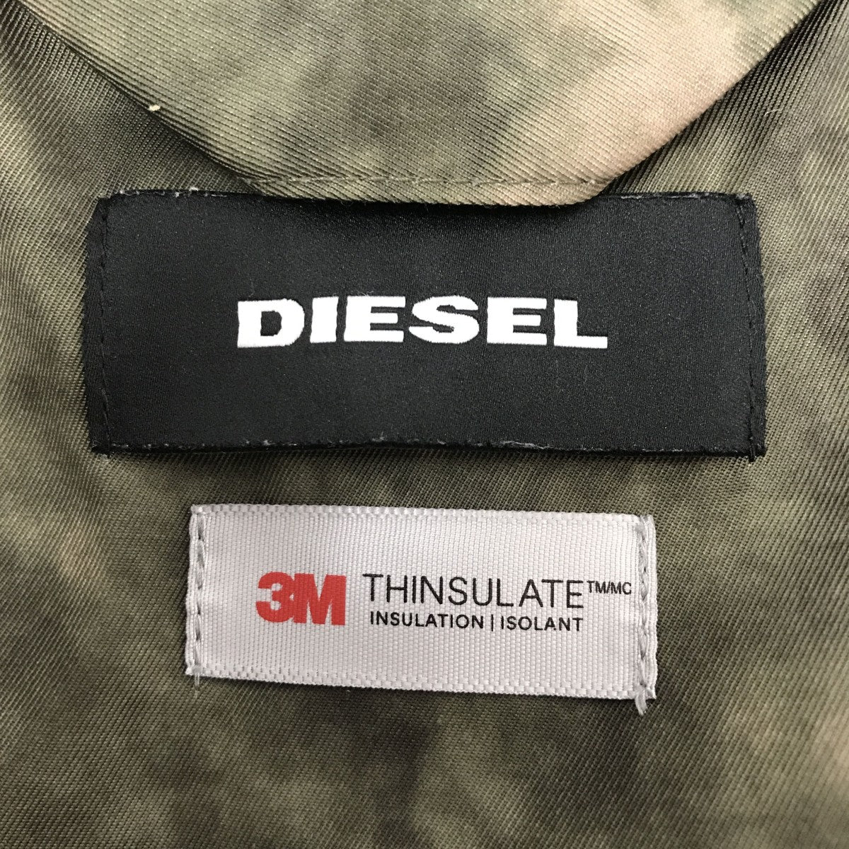 美品　DIESEL MA-1ジャケット グレー 3M THINSULATE 23164005-1.jpg