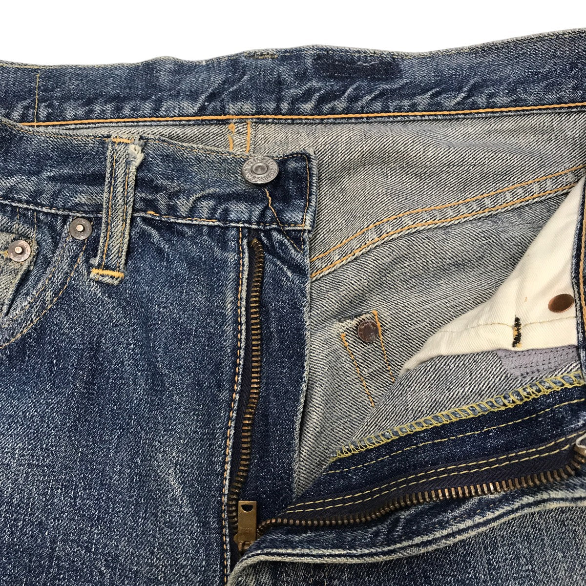 LEVI’S 501ZXX GRIPPER 均等V オフセットループデニムパンツ 古着・中古-3枚目のアイテム画像