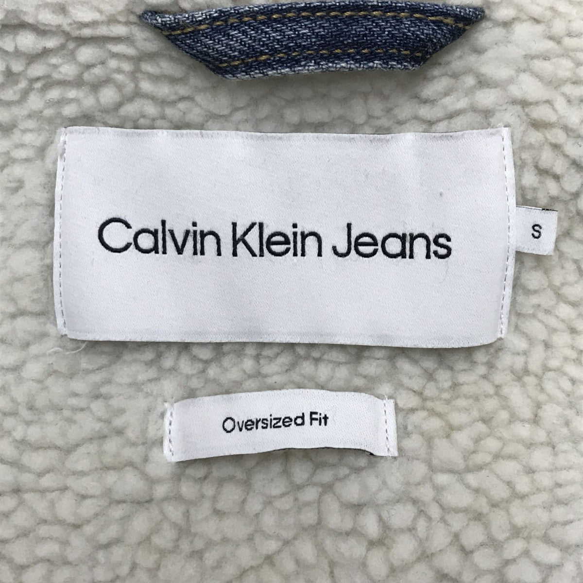 美品90s  デニムボアジャケット 古着 カルバンクライン 90's Calvin Klein デニムボアジャケットmot019b1002503000