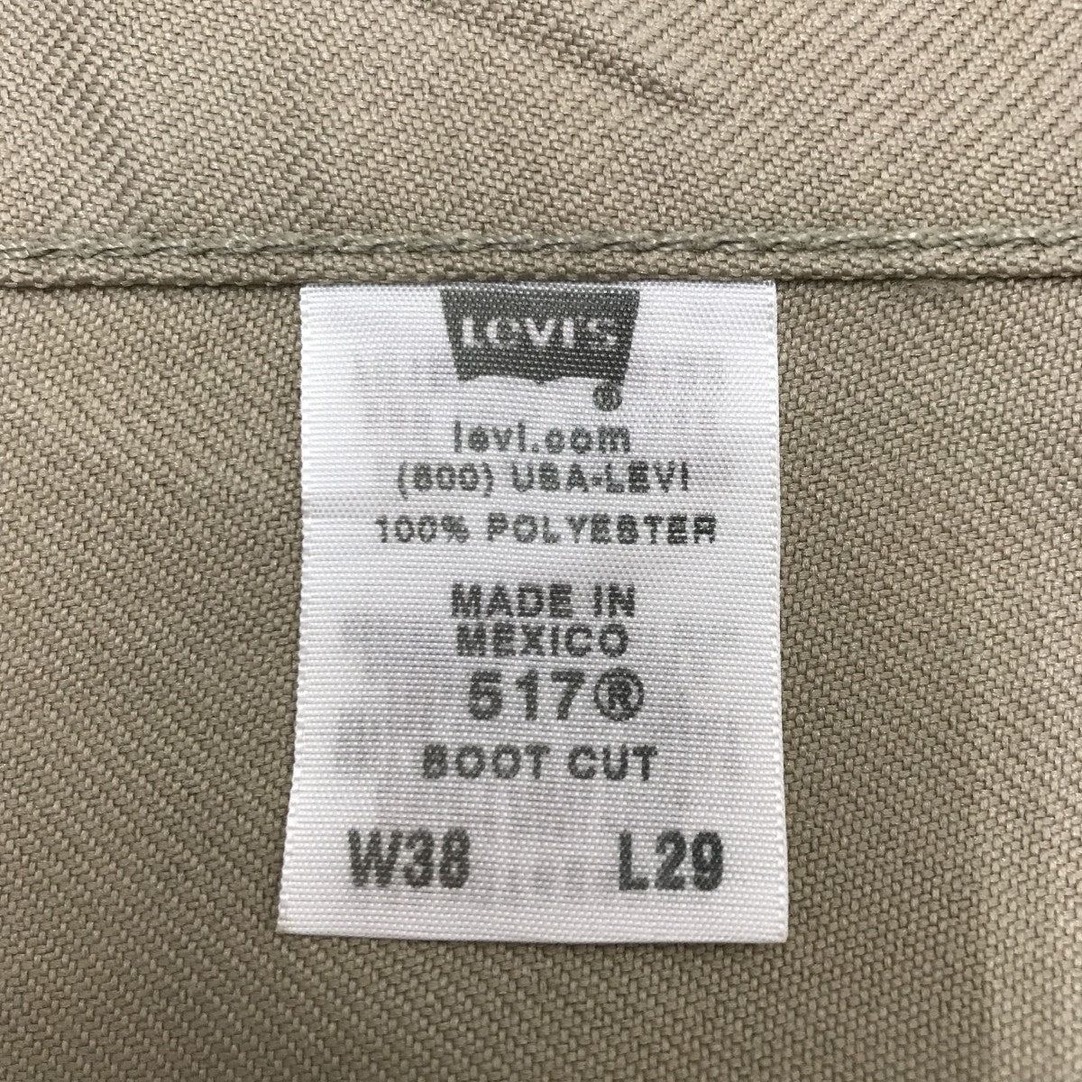 LEVI’S 517 メキシコ製 スタプレフレアパンツ 古着・中古-6枚目のアイテム画像