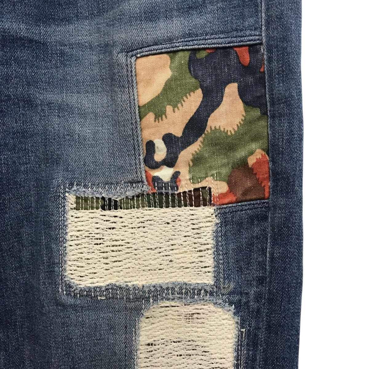 JUNYA WATANABE MAN×LEVI'S AD2018 パッチワークデニムパンツWC