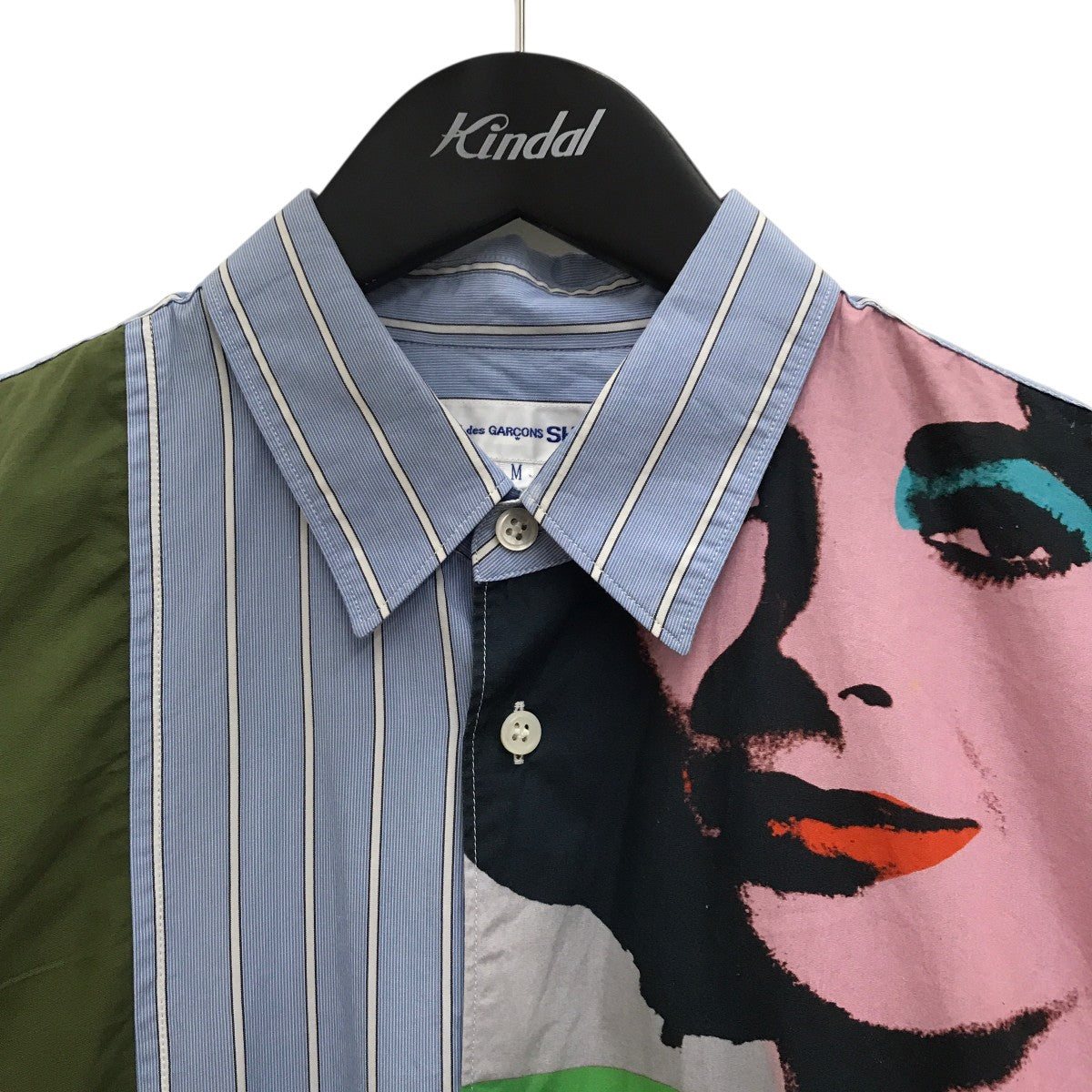 【美品・値下げ】BLACK COMME DES GARÇONS ストライプシャツ COMME des GARCONS フランス製 コム・デ・ギャルソン シャツ