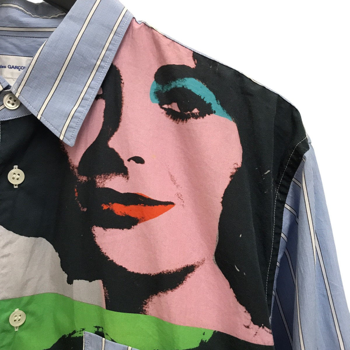 COMME des GARCONS SHIRT GIRL パッチワーク丸襟シャツ Comme Des Garcons/コムデギャルソン｜パッチワーク シャツ