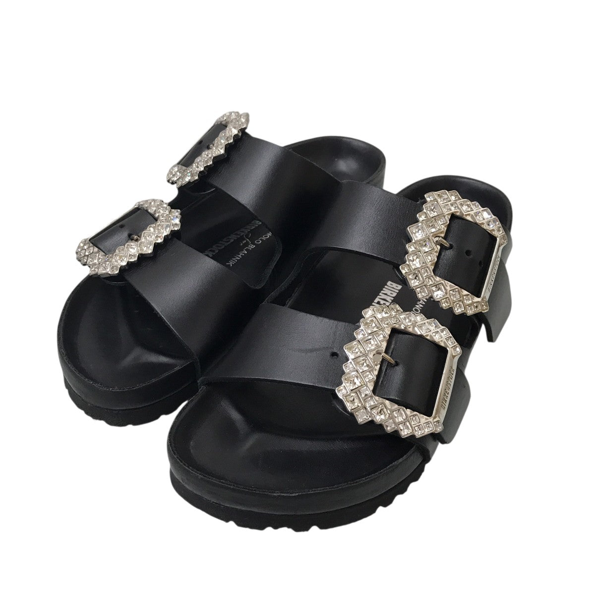 BIRKENSTOCK×Manolo Blahnik Arizona Crystal Buckleサンダル102290 古着・中古-1枚目のアイテム画像