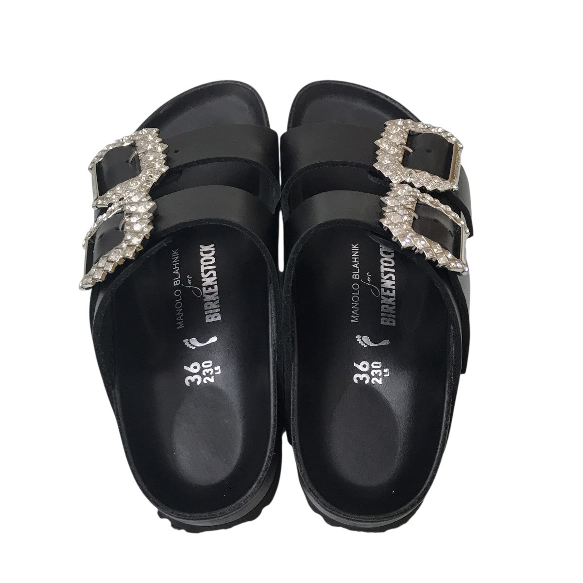 BIRKENSTOCK×Manolo Blahnik Arizona Crystal Buckleサンダル102290 古着・中古-3枚目のアイテム画像