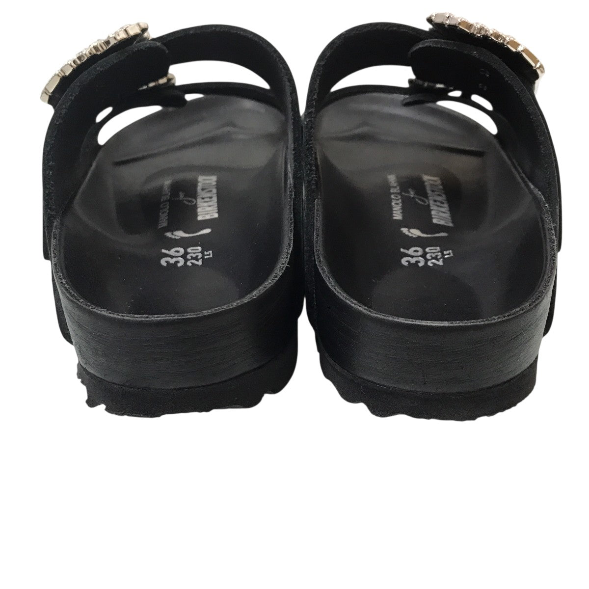 BIRKENSTOCK×Manolo Blahnik Arizona Crystal Buckleサンダル102290 古着・中古-4枚目のアイテム画像