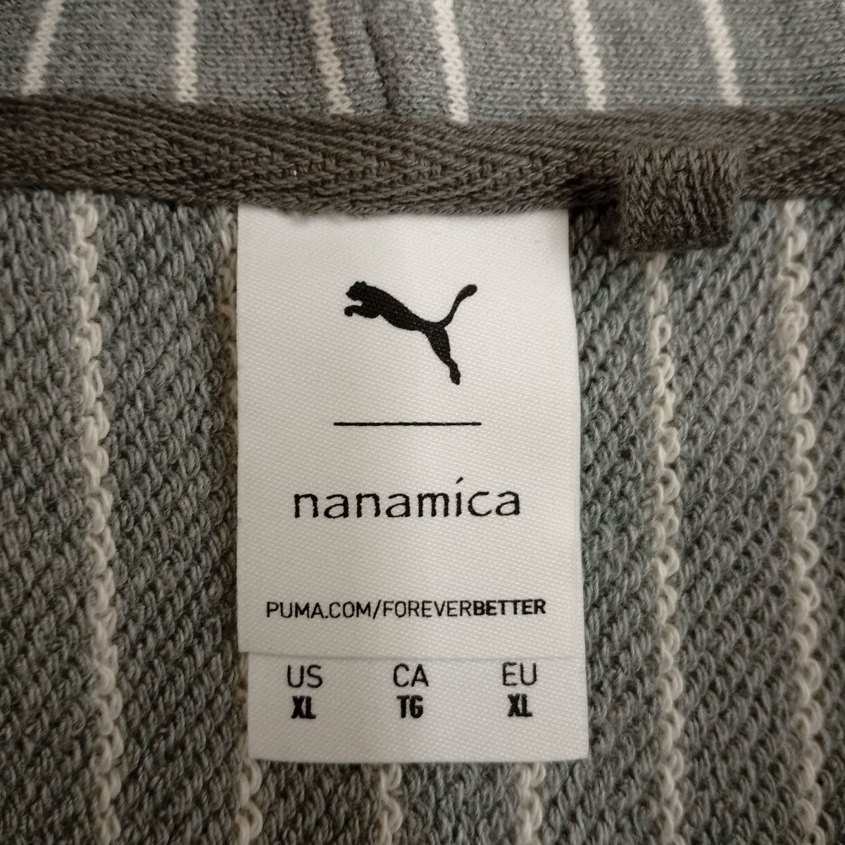 PUMA ×nanamicaストライプパーカー539853-03 古着・中古-3枚目のアイテム画像